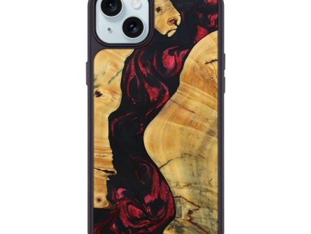 iPhone 15 Plus Wood+Resin Phone Case - Fannie (Red, 692950) Online now