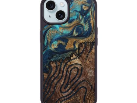 iPhone 15 Wood+Resin Phone Case - Annabella (Pattern, 694140) on Sale