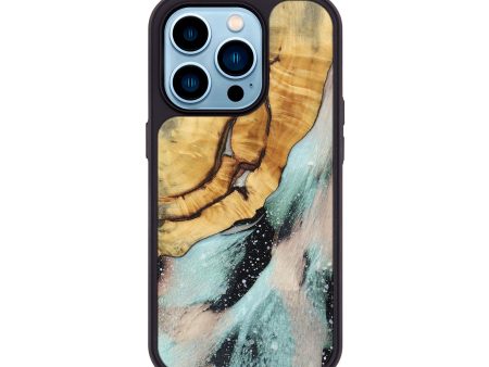 iPhone 14 Pro Wood+Resin Phone Case - Lowell (Cosmos, 692495) For Cheap