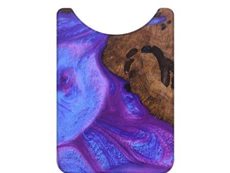 Live Edge Wood+Resin Wallet - Winifred (Purple, 693599) For Discount