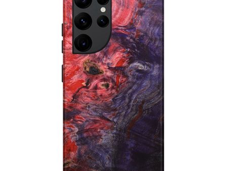 Galaxy S22 Ultra Wood+Resin Live Edge Phone Case - Russell (Fire & Ice, 693319) Fashion