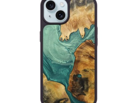 iPhone 15 Wood+Resin Phone Case - Journee (Mosaic, 693740) Supply