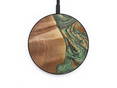 Circle Wood+Resin Wireless Charger - Wendy (Green, 691433) Online