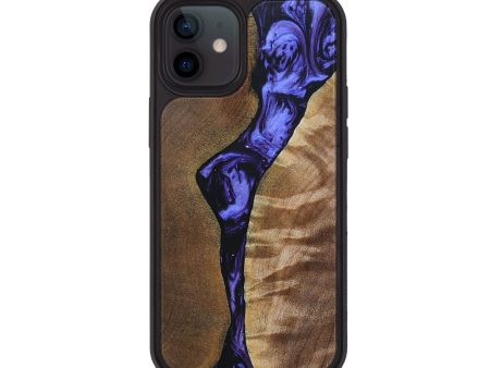 iPhone 12 Wood+Resin Phone Case - Nayeli (Purple, 692037) Online now