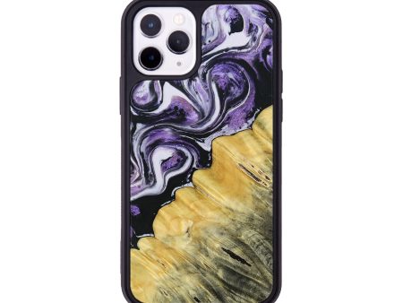 iPhone 11 Pro Wood+Resin Phone Case - Jimena (Purple, 693538) Online Sale