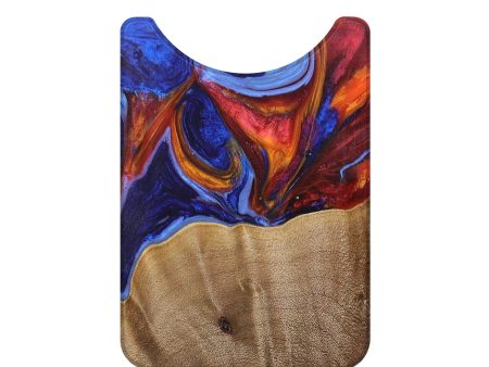 Live Edge Wood+Resin Wallet - Aubree (Fire & Ice, 693292) Cheap