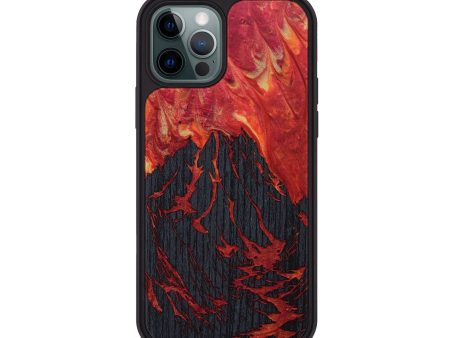 iPhone 12 Pro Wood+Resin Phone Case - Gayle (Fire & Ice, 693171) Online now