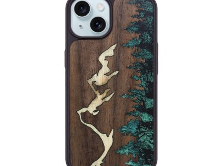 iPhone 15 Wood+Resin Phone Case - Janis (Pattern, 691616) Hot on Sale