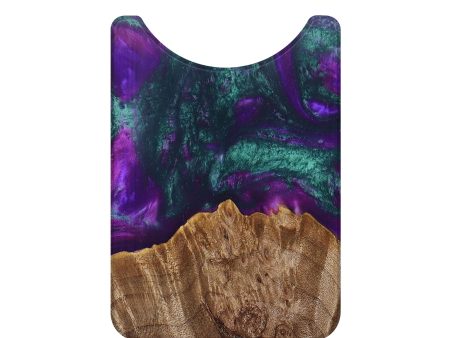 Live Edge Wood+Resin Wallet - Woodrow (Purple, 691973) Sale