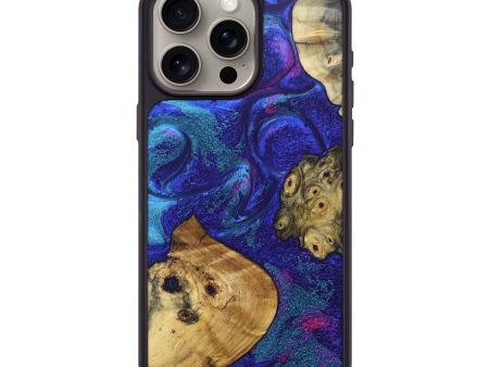 iPhone 15 Pro Max Wood+Resin Phone Case - Christina (Mosaic, 688967) For Discount