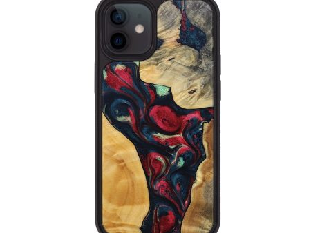 iPhone 12 Wood+Resin Phone Case - Rosemarie (Mosaic, 693748) For Cheap