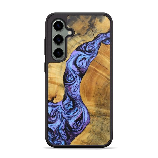 Galaxy S24 Plus Wood+Resin Phone Case - Israel (Purple, 692135) Cheap