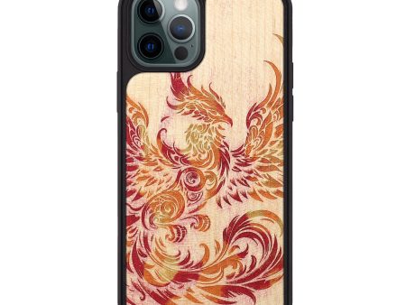 iPhone 12 Pro Max Wood+Resin Phone Case - Shelia (Fire & Ice, 694084) Online Hot Sale