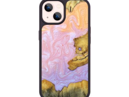 iPhone 14 Wood+Resin Phone Case - Darrell (Mosaic, 689247) on Sale