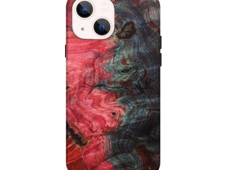 iPhone 14 Wood+Resin Live Edge Phone Case - Kameron (Fire & Ice, 693320) Cheap