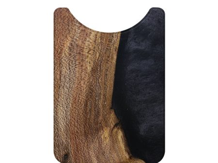 Live Edge Wood+Resin Wallet - Salvador (Pure Black, 693929) For Cheap