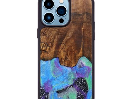 iPhone 14 Pro Max Wood+Resin Phone Case - Itzel (Cosmos, 689601) Supply