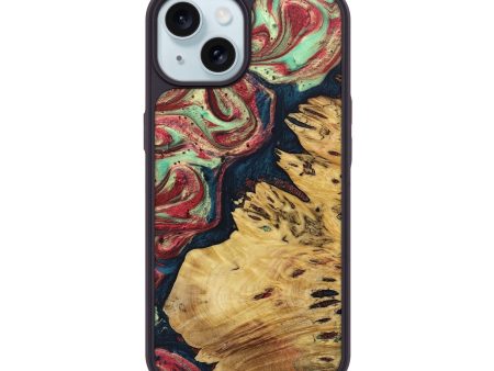 iPhone 15 Wood+Resin Phone Case - Tatyana (Reggae, 689519) For Discount