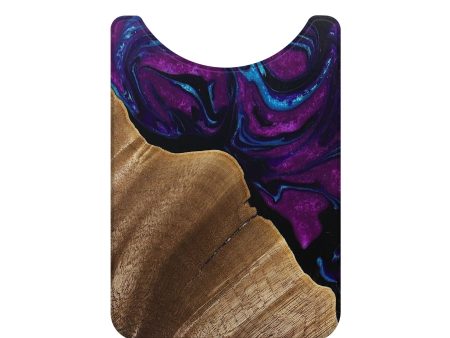 Live Edge Wood+Resin Wallet - Ellis (Purple, 692287) Online now