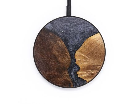 Circle Wood+Resin Wireless Charger - Willis (Pure Black, 692707) For Discount