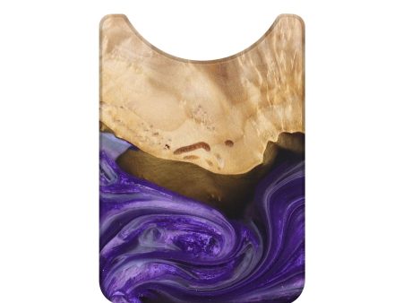 Live Edge Wood+Resin Wallet - Bradley (Purple, 694044) For Sale