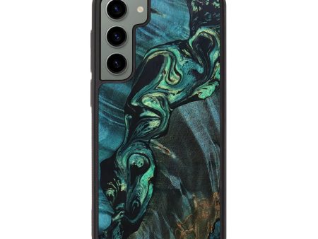 Galaxy S23 Plus Wood+Resin Phone Case - Armani (Green, 692778) Fashion