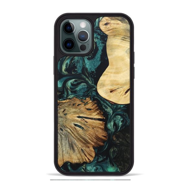 iPhone 12 Pro Max Wood+Resin Phone Case - Hattie (Mosaic, 691949) Supply