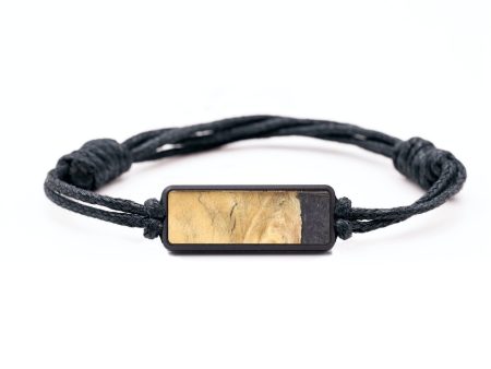 Classic Wood+Resin Bracelet - Shelby (Black & White, 689181) Online