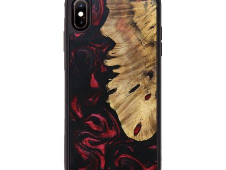 iPhone Xs Max Wood+Resin Phone Case - Imani (Red, 692945) Online Hot Sale