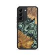 Galaxy S22 Wood+Resin Phone Case - Donnie (Green, 692449) For Discount