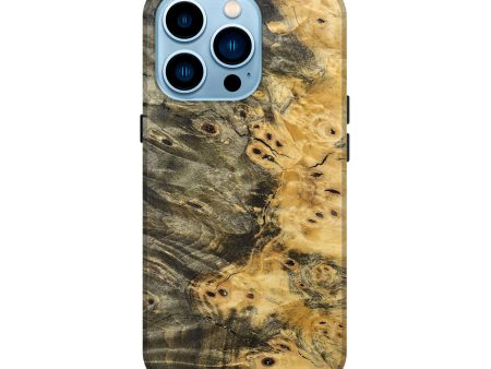 iPhone 14 Pro Wood+Resin Live Edge Phone Case - Dolores (Wood Burl, 691732) Hot on Sale