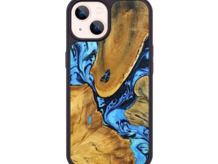 iPhone 14 Wood+Resin Phone Case - Walter (Mosaic, 692896) on Sale