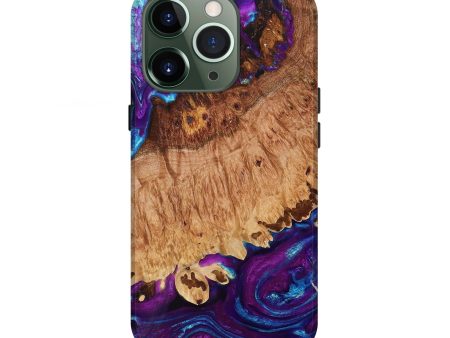 iPhone 13 Pro Wood+Resin Live Edge Phone Case - Ivy (Purple, 693791) Online