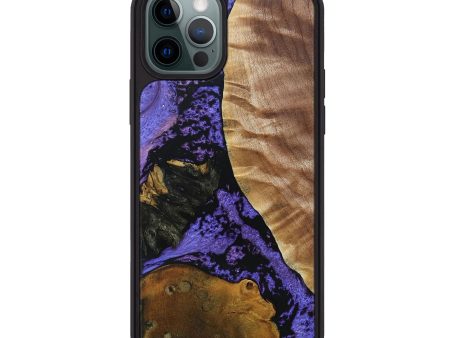 iPhone 12 Pro Max Wood+Resin Phone Case - Valerie (Mosaic, 692084) Discount