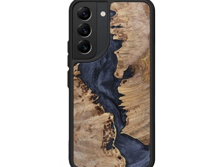 Galaxy S22 Wood+Resin Phone Case - Alec (Pure Black, 693841) Online Sale