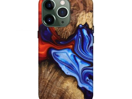 iPhone 13 Pro Wood+Resin Live Edge Phone Case - Kristy (Fire & Ice, 693324) Online Hot Sale