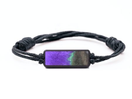 Classic Wood+Resin Bracelet - Athena (Purple, 689544) For Sale