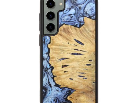 Galaxy S23 Plus Wood+Resin Phone Case - Anthony (Blue, 692435) Online Sale