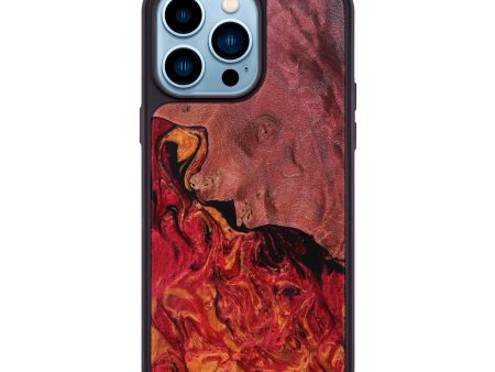 iPhone 14 Pro Max Wood+Resin Phone Case - Deja (Fire & Ice, 693188) Discount