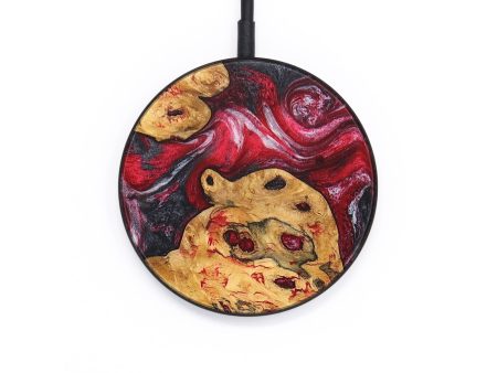 Circle Wood+Resin Wireless Charger - Theodore (Red, 691045) Supply