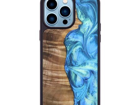 iPhone 14 Pro Max Wood+Resin Phone Case - Orville (Blue, 690153) on Sale