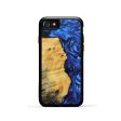 iPhone SE Wood+Resin Phone Case - David (Blue, 692124) For Discount