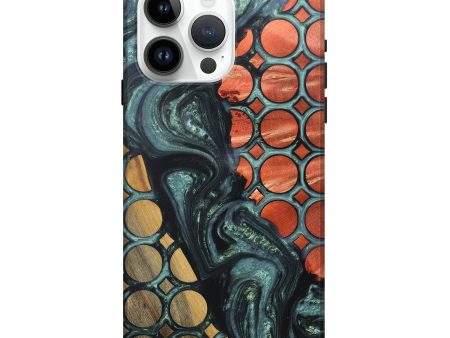 iPhone 15 Pro Max Wood+Resin Live Edge Phone Case - Alexia (Pattern, 689571) For Cheap