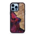 iPhone 14 Pro Max Wood+Resin Phone Case - Janelle (Red, 690139) Hot on Sale