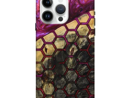 iPhone 15 Pro Max Wood+Resin Live Edge Phone Case - Annie (Pattern, 693993) For Discount