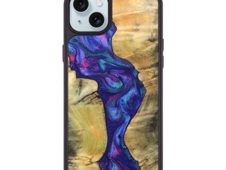 iPhone 15 Plus Wood+Resin Phone Case - Braydon (Purple, 691525) Online Sale