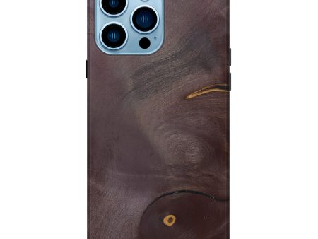 iPhone 14 Pro Max Wood+Resin Live Edge Phone Case - Cade (Wood Burl, 690189) Sale