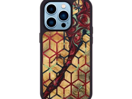 iPhone 14 Pro Wood+Resin Phone Case - Gwendolyn (Pattern, 693686) Hot on Sale