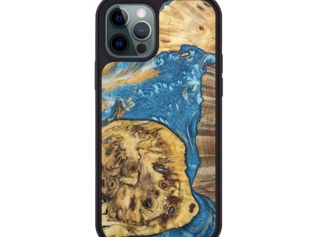 iPhone 12 Pro Wood+Resin Phone Case - Annie (Mosaic, 688970) Sale