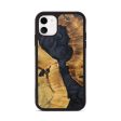 iPhone 11 Wood+Resin Phone Case - Caiden (Pure Black, 692410) Online Hot Sale